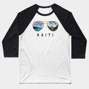 Haiti  Sunglasess Baseball T-Shirt